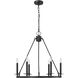 Florence 6 Light 26 inch Matte Black Chandelier Ceiling Light